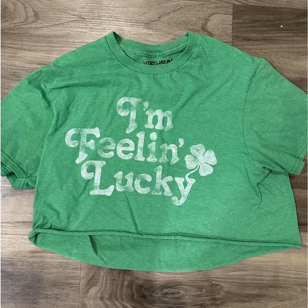 “I’m feeling lucky” crop top